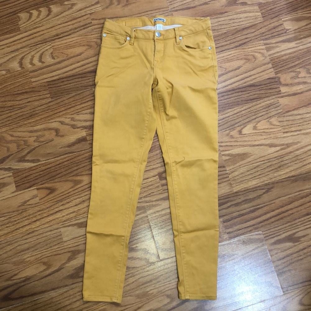 Express Jeggings- Mustard